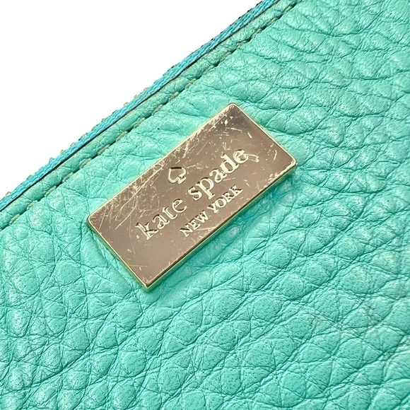 Kate Spade Turquoise Leather Wristlet - Picture 4 of 7